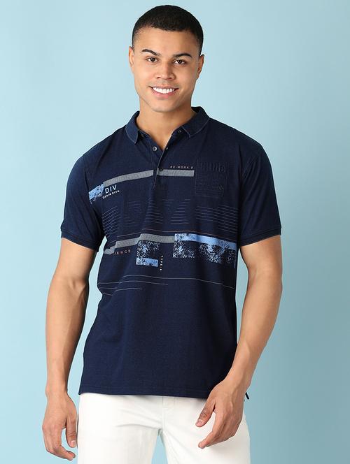 men short sleeves printed polo t-shirt - 21501002 - Standard Image - 0