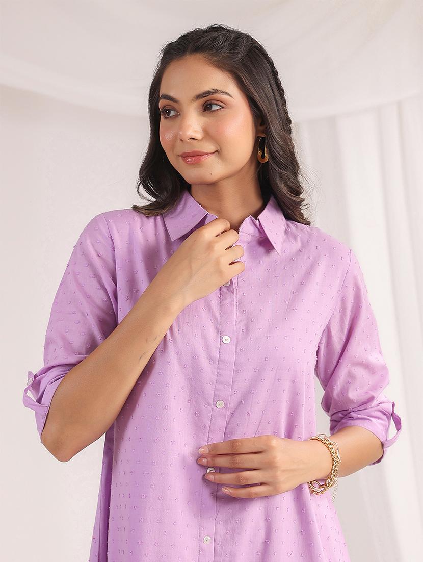 lavender self-designed a-line dress - 21501488 - Standard Image - 5