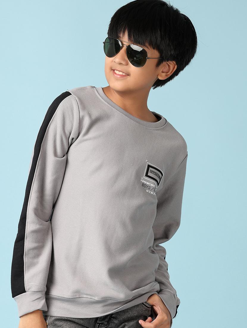 boys long sleeves tapered t-shirt - 21501768 - Standard Image - 3