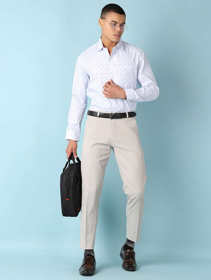 men printed long sleeve formal shirt - 21501773 -  Standard Image - 3