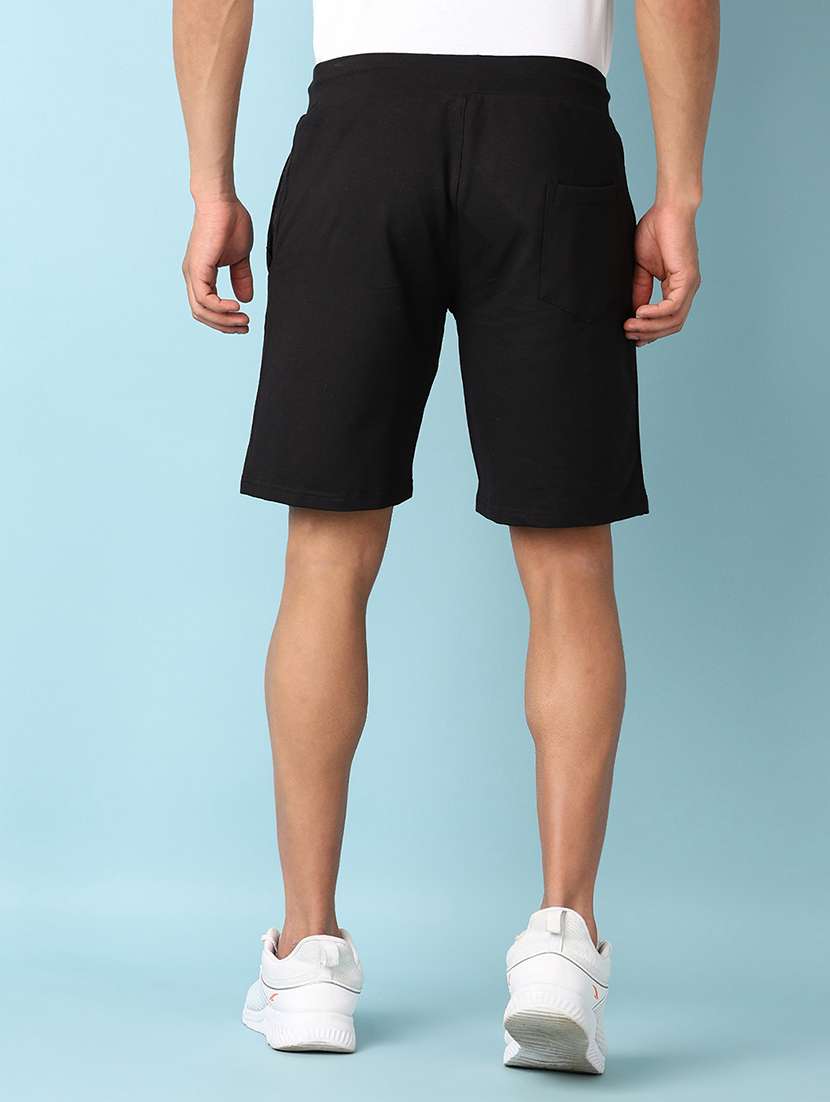 men solid mid rise relaxed fit short - 21501831 -  Standard Image - 3