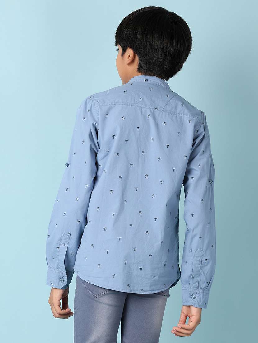 boys printed long sleeve casual shirt - 21501946 -  Standard Image - 3