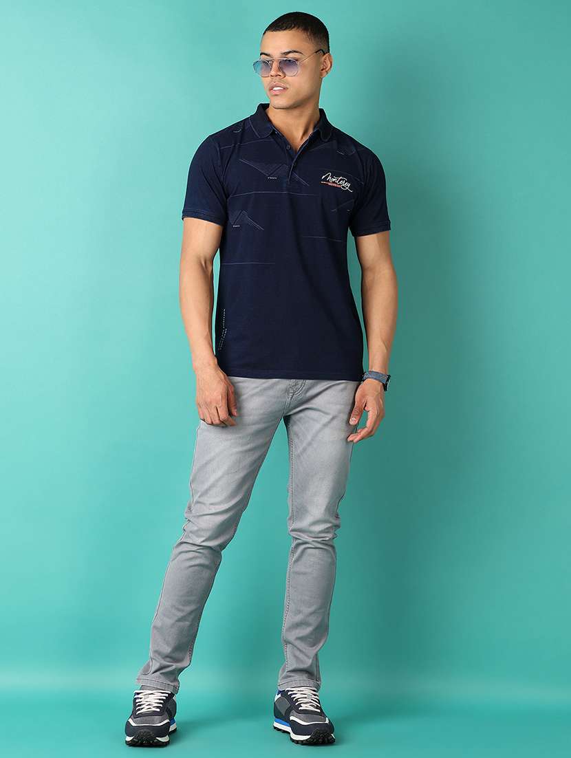 men short sleeves printed polo t-shirt - 21501982 -  Standard Image - 3