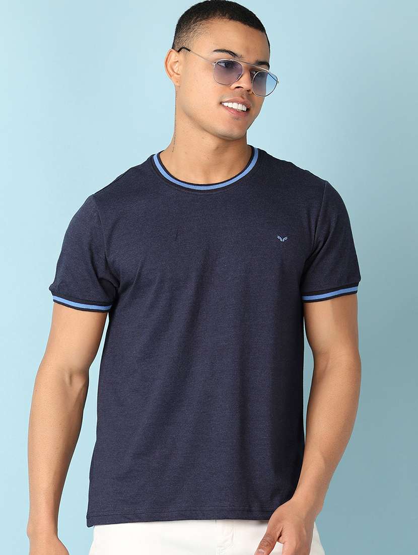 men round neck plain t-shirt