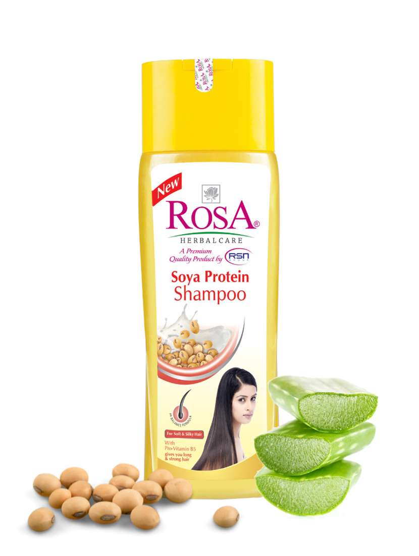 rosa soya protein shampoo with pro-vitamin b5 i long & strong hair i herbal ingredient, unisex-500ml