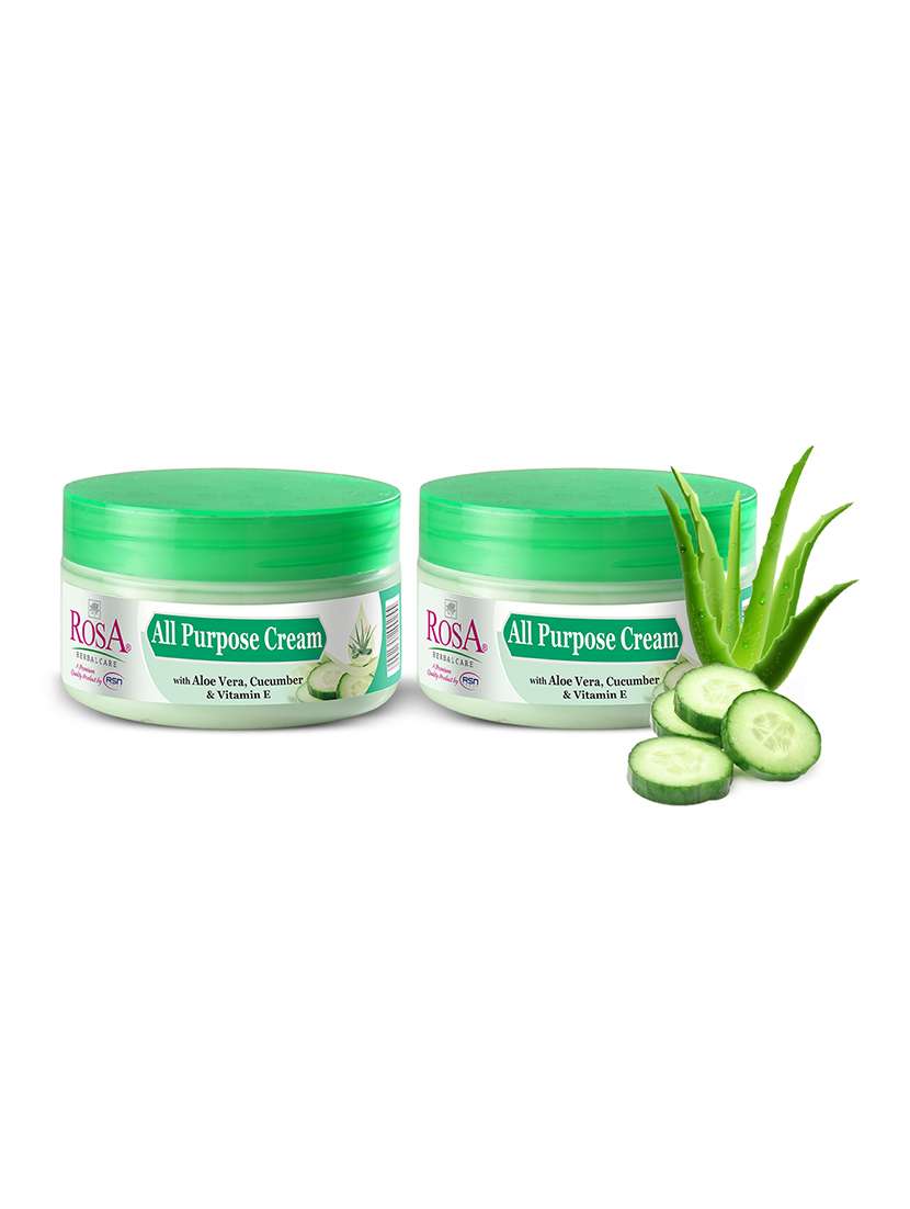 rosa all purpose cream with aloe vera, cucumber & vitamin e i moisturizing and soothing