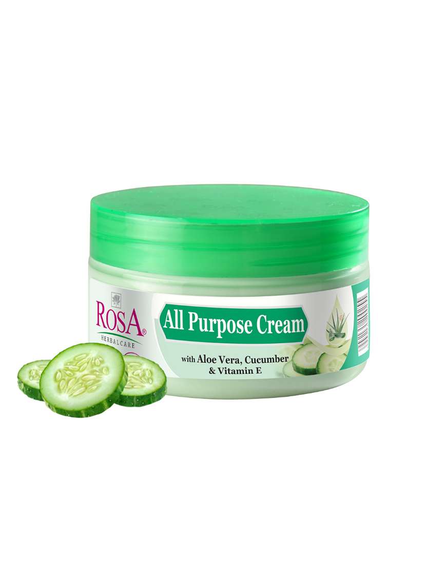 rosa all purpose cream with aloe vera, cucumber & vitamin e i moisturizing and soothing ,
