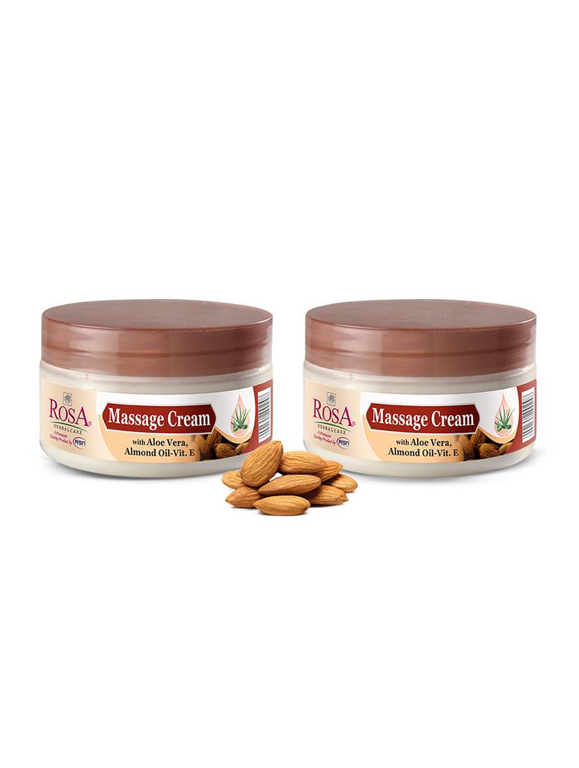 rosa massage cream with aloe vera , almond & vitamin