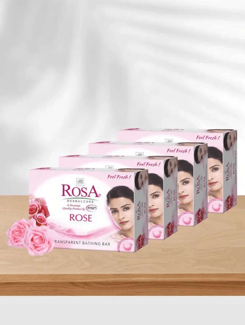 rosa transparent rose & glycerin gel soap i skin conditioners i
