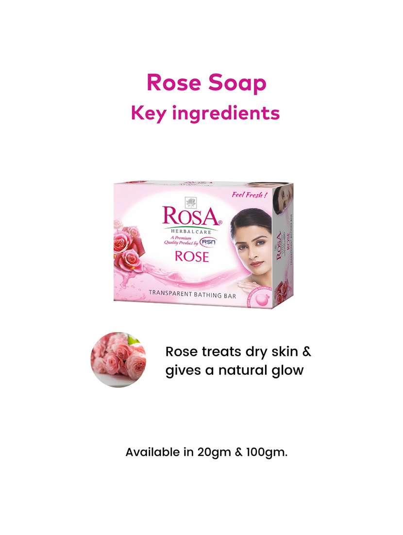rosa transparent rose & glycerin gel soap i skin conditioners i - 21502381 -  Standard Image - 3