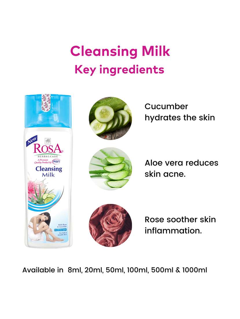 rosa cleansing milk with rose and cucumber l - 21502395 -  Standard Image - 3