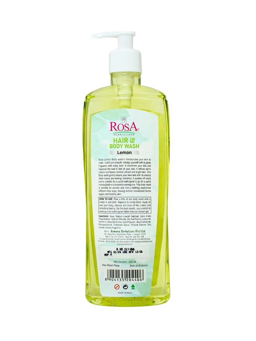 rosa lemon hair & body wash with vitamin-e & fruits - 21502400 -  Standard Image - 3
