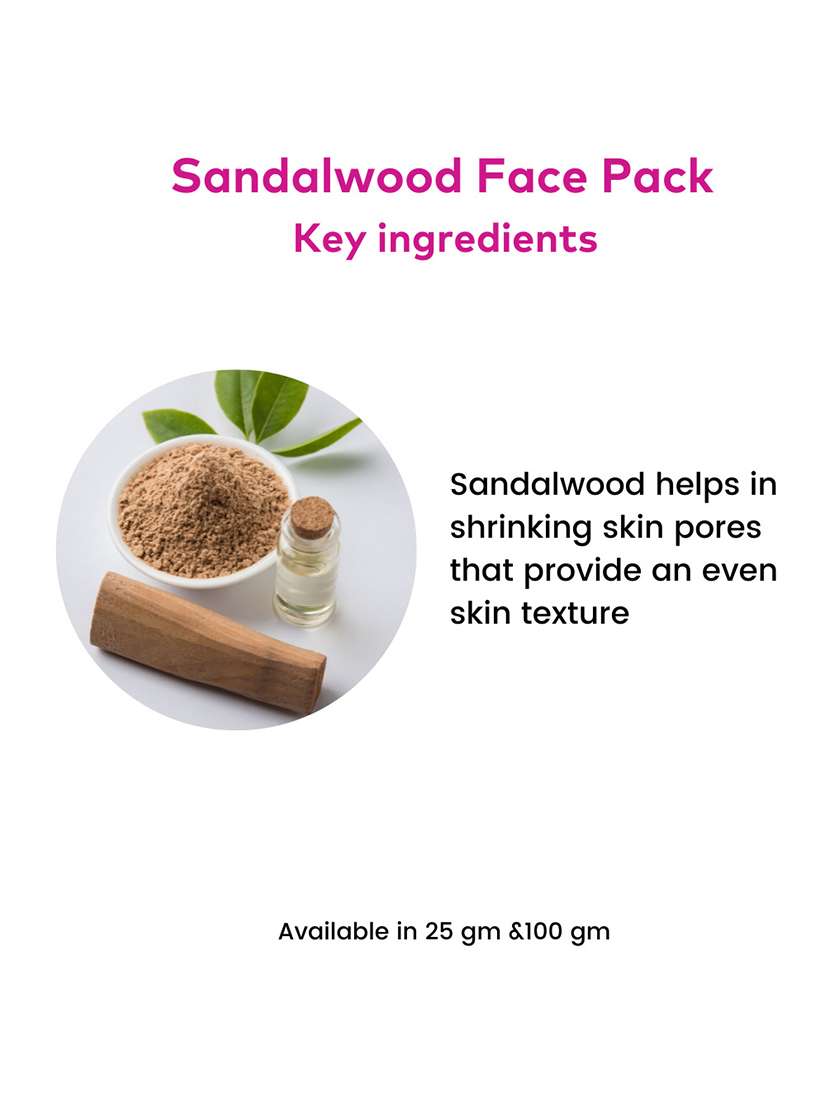 rosa sandal face pack for glowing skin i calming,acne control - 21502405 -  Standard Image - 5