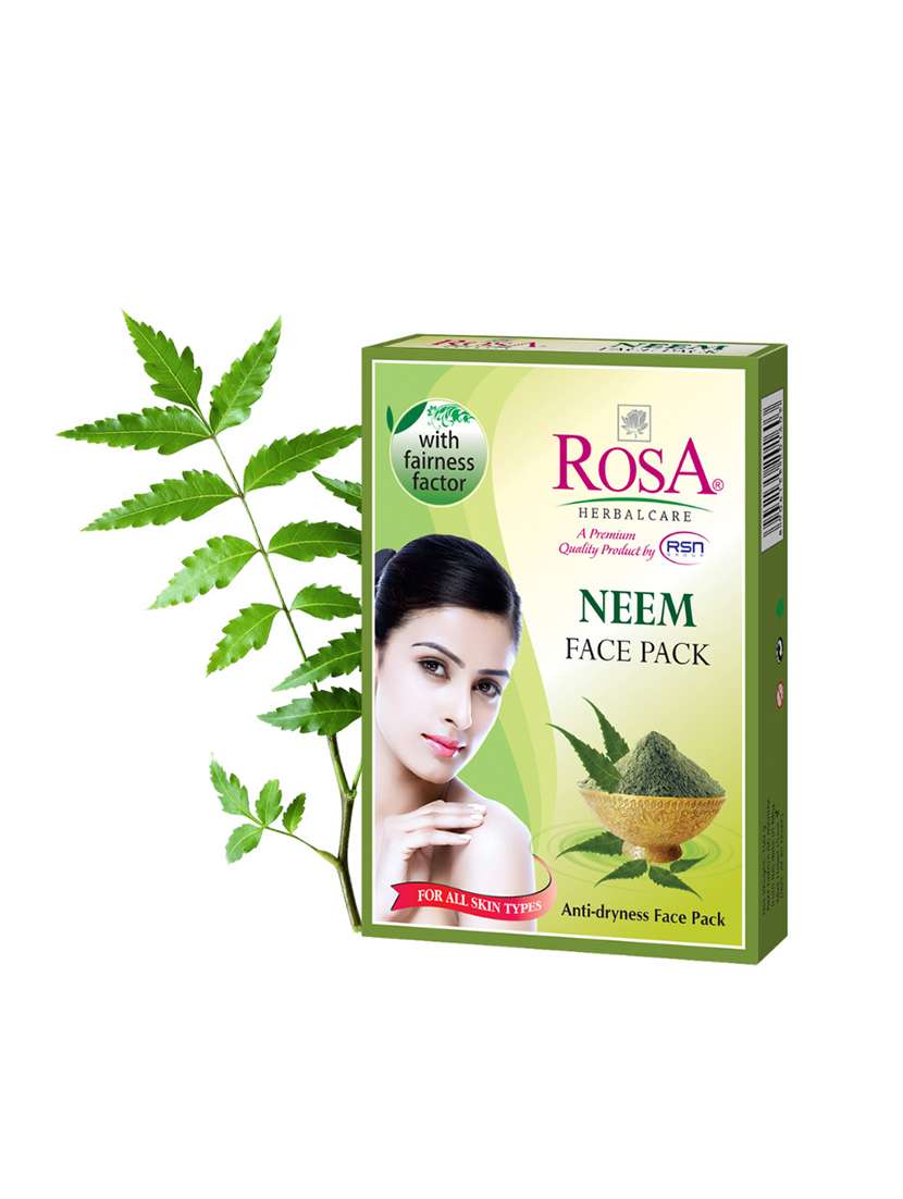 rosa neem face pack with tulsi i remove pimples & black heads