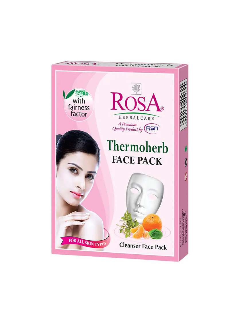 rosa thermoherb cleanser face pack with turmeric powder i aged