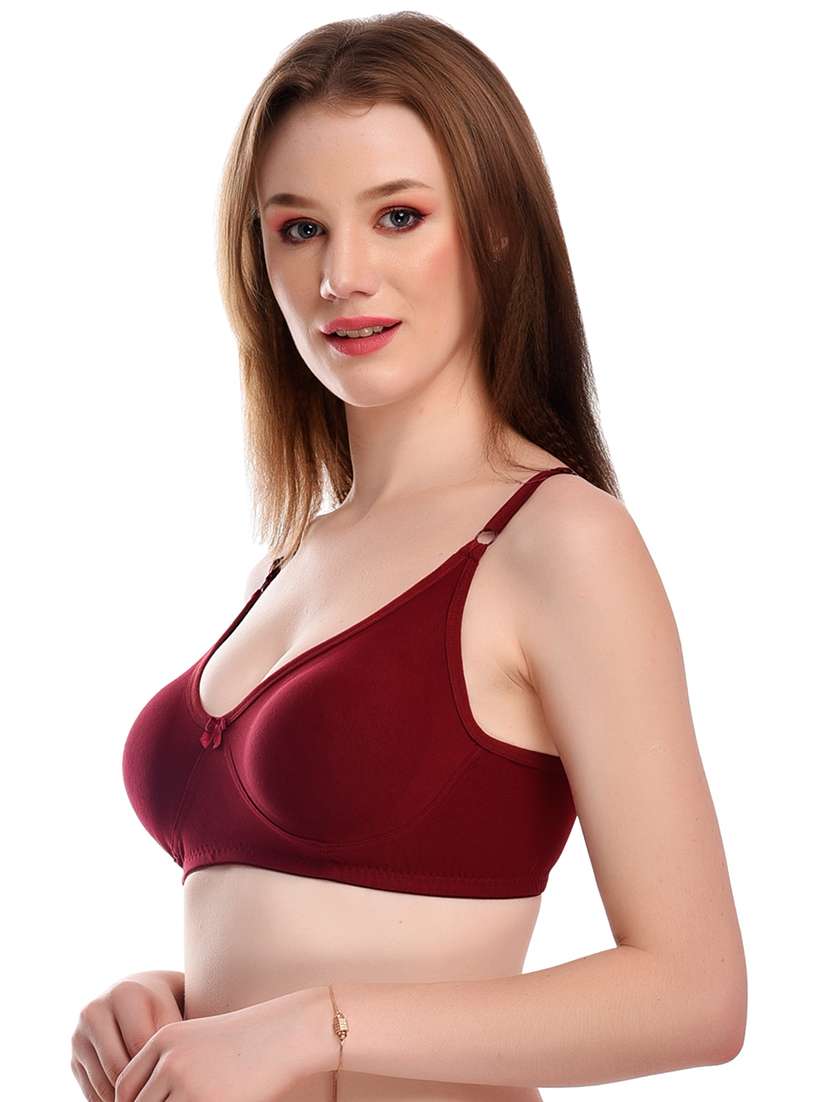 pack of 2 multi coloured hosiery t-shirt bra - 21502470 -  Standard Image - 5