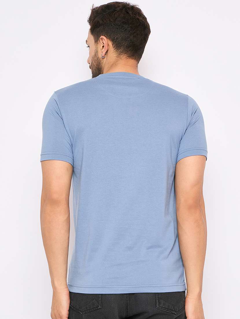 men round neck front print t-shirt - 21502508 -  Standard Image - 3