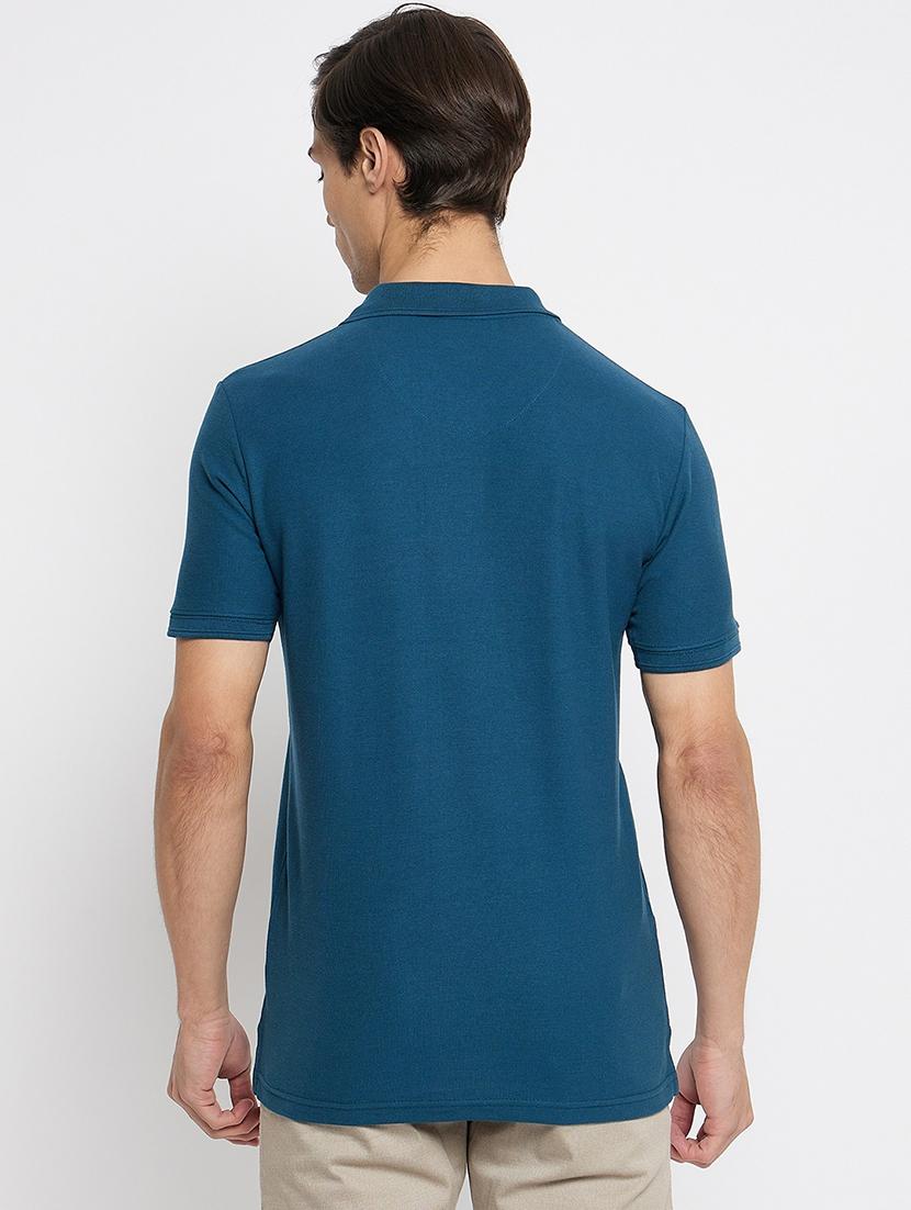 men polo neck plain t-shirt - 21502540 - Standard Image - 3