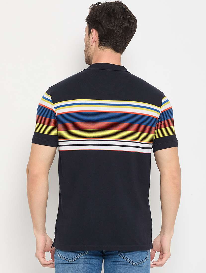 men polo neck striped t-shirt - 21502543 -  Standard Image - 3