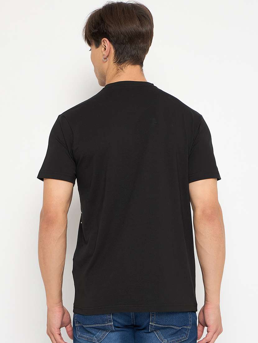 men round neck front print t-shirt - 21502550 - Standard Image - 3
