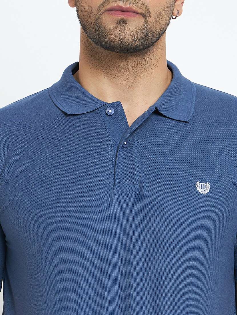 men polo neck plain t-shirt - 21502554 -  Standard Image - 5