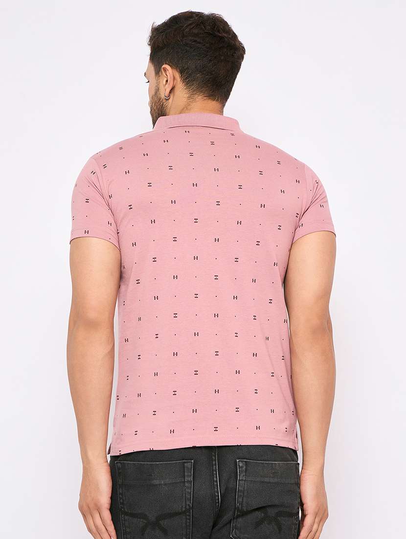 men polo neck printed t-shirt - 21502561 - Standard Image - 3