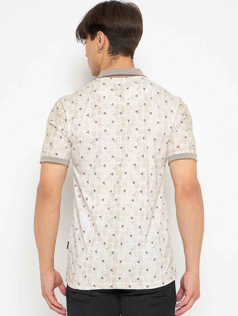men polo neck printed t-shirt - 21502606 - Standard Image - 3
