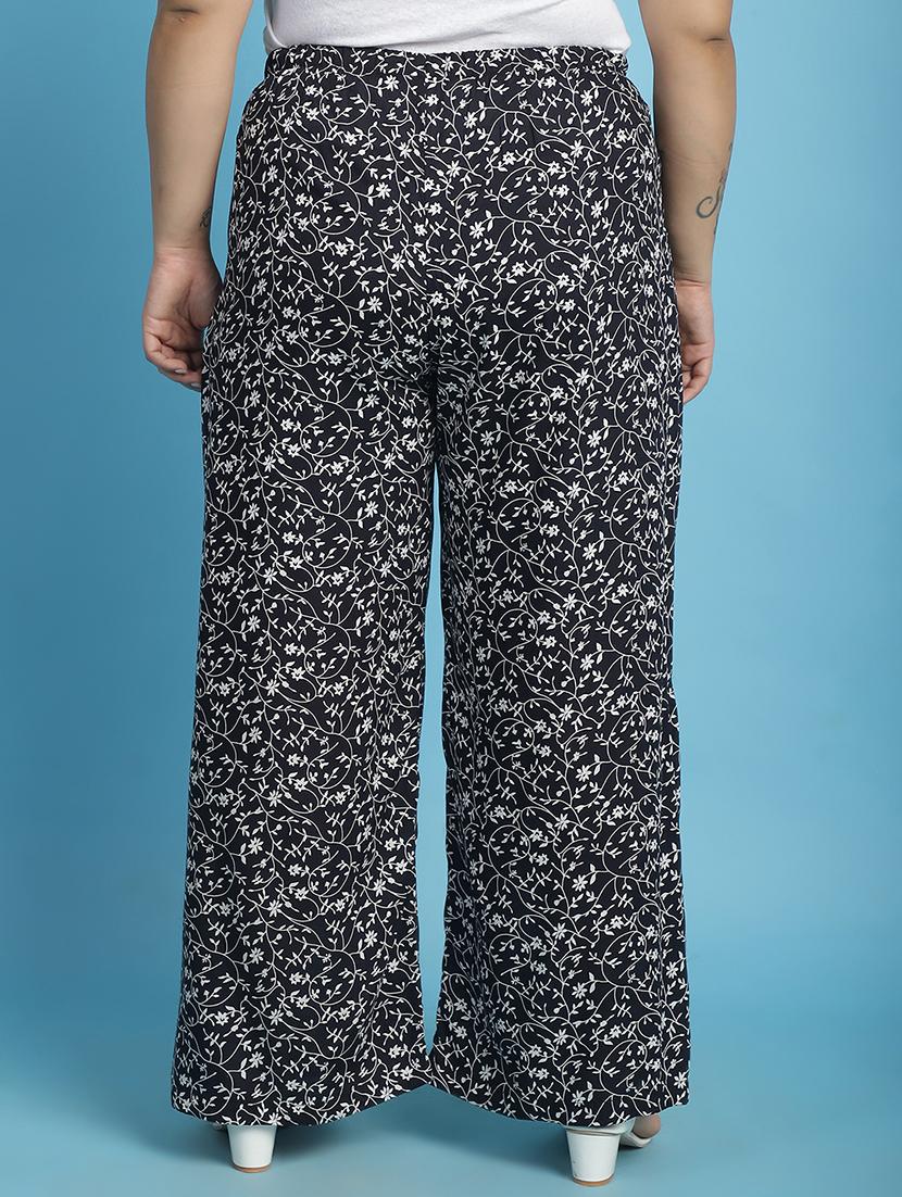 women high-rise printed wide leg trouser - 21502794 - Standard Image - 3