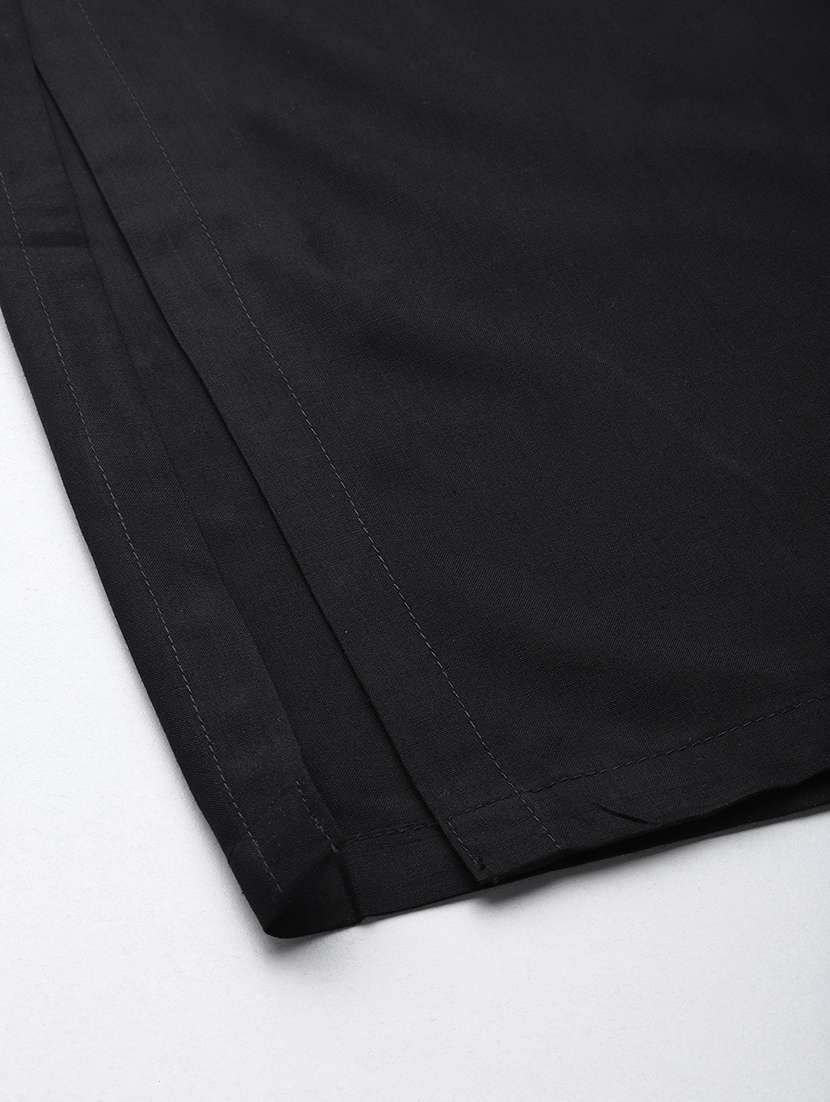 women high-rise solid wide leg trouser - 21502809 -  Standard Image - 5