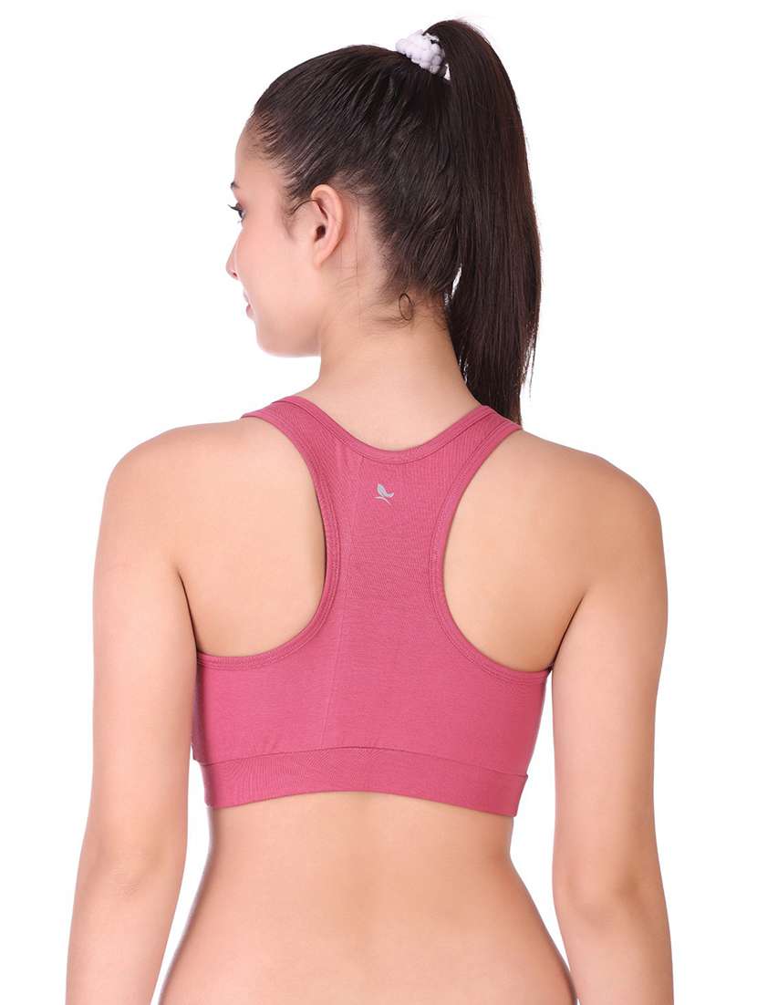 women solid full coverage sports bra combo - 21502847 - Standard Image - 3