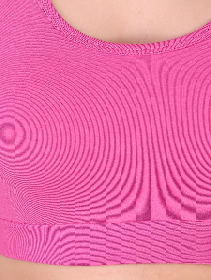 women solid full coverage sports bra - 21502848 -  Standard Image - 3