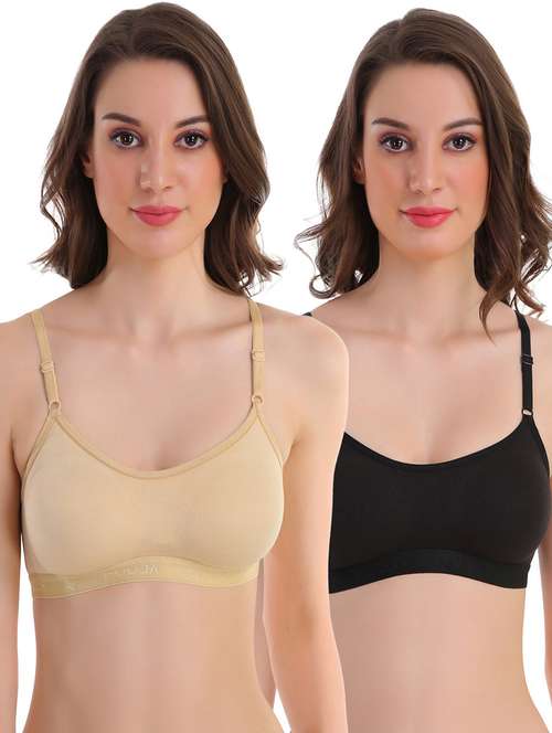 women solid full coverage sports bra combo - 21502865 -  Standard Image - 0
