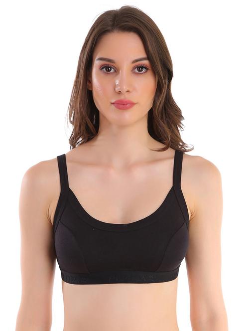 women solid full coverage sports bra - 21502873 - Standard Image - 0