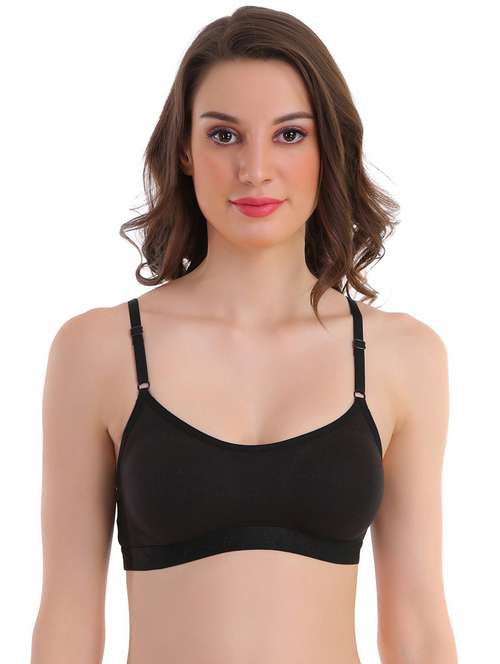 women solid full coverage sports bra
