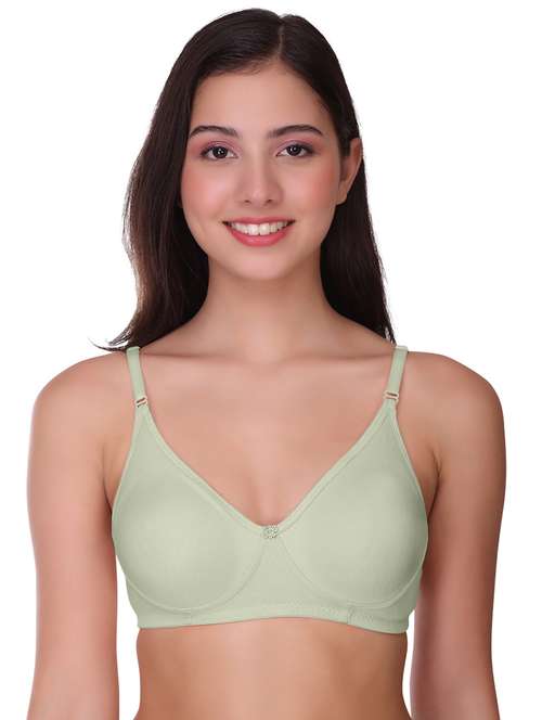 women solid cotton regular bra - 21502903 -  Standard Image - 0