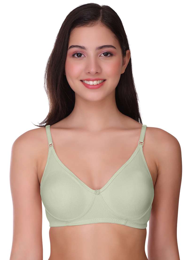 women solid cotton regular bra - 21502903 -  Zoom Image - 0