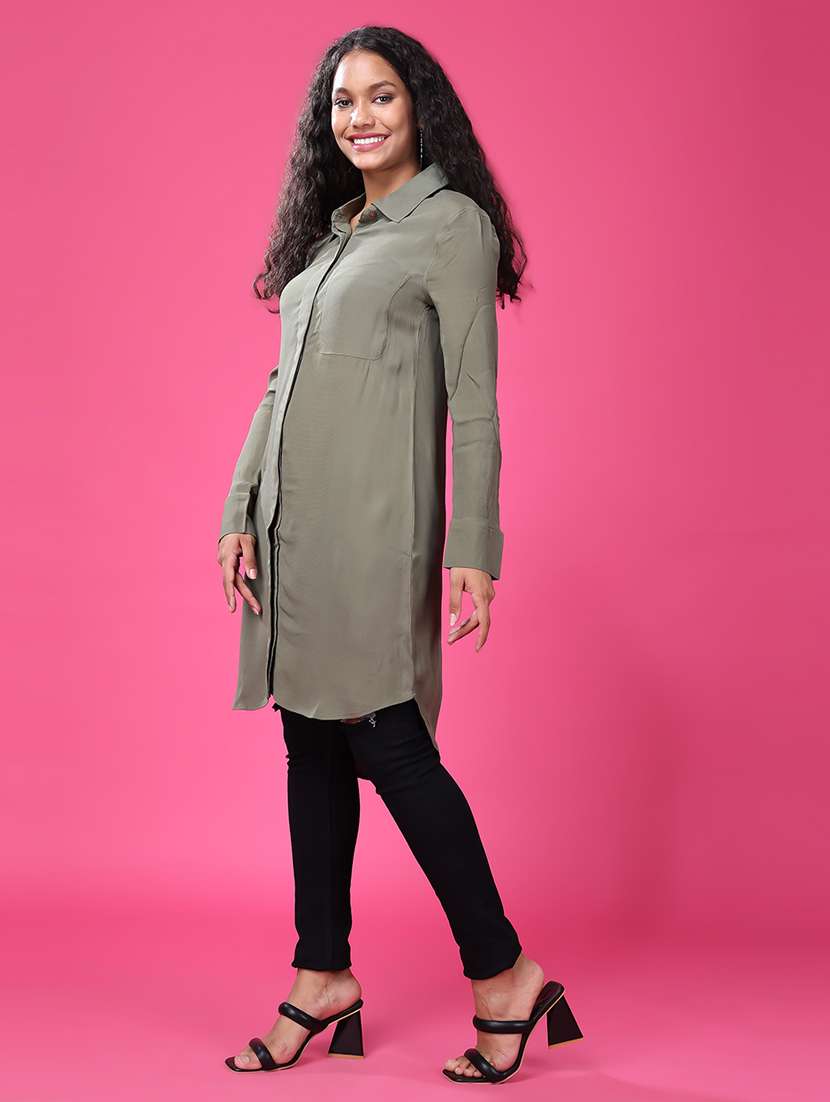 grey polyester regular top - 21503121 - Standard Image - 3