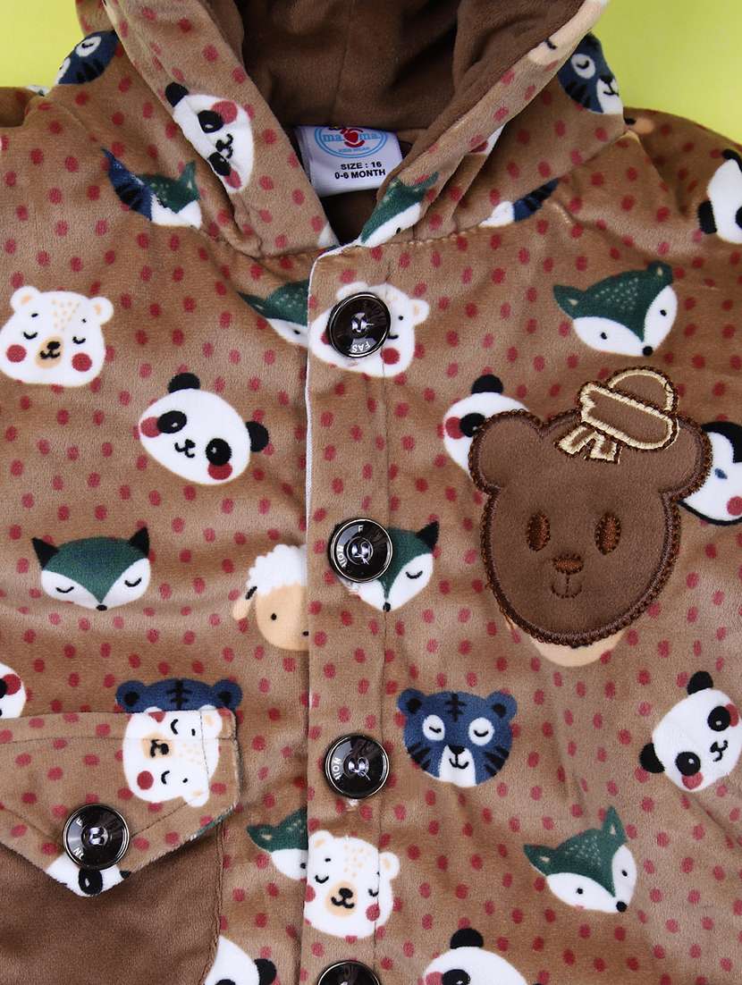 boys printed winterwear full length set - 21503464 -  Standard Image - 3