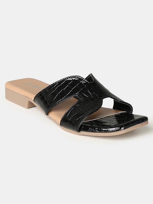 women black slip on sandal - 21503495 -  Standard Image - 0