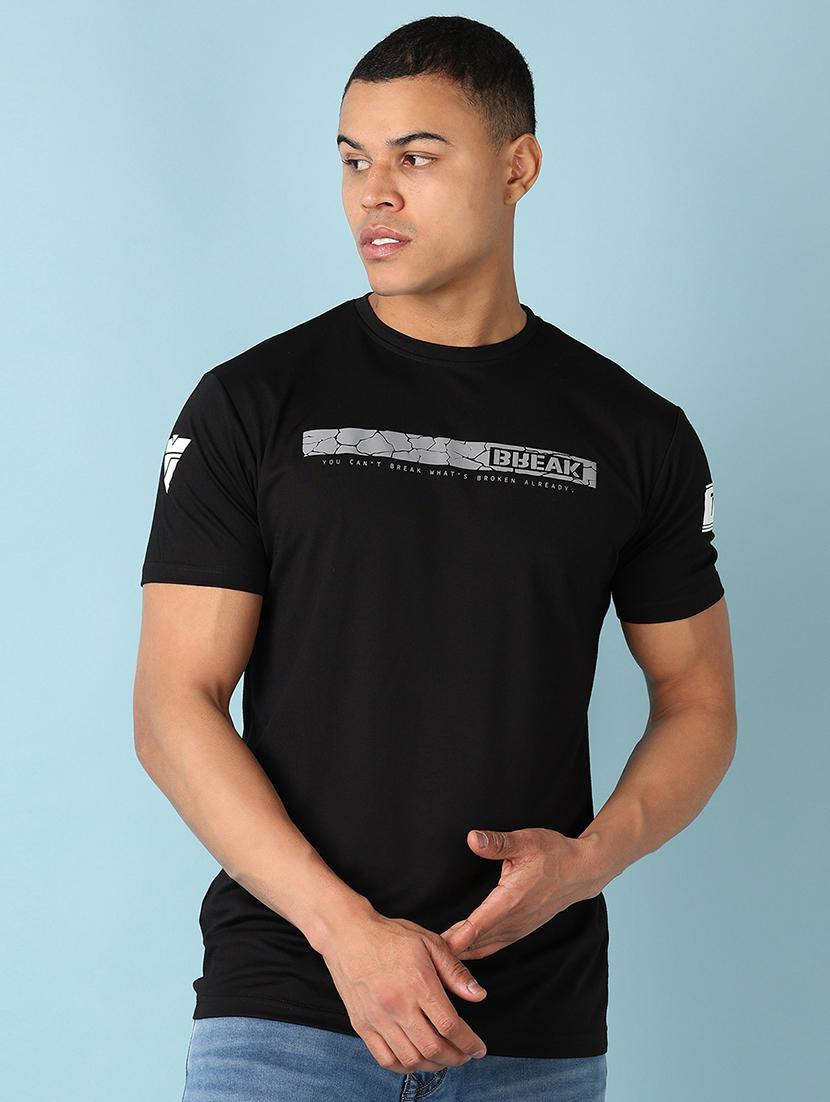 men chest print short sleeve t-shirt - 21503544 - Zoom Image - 0