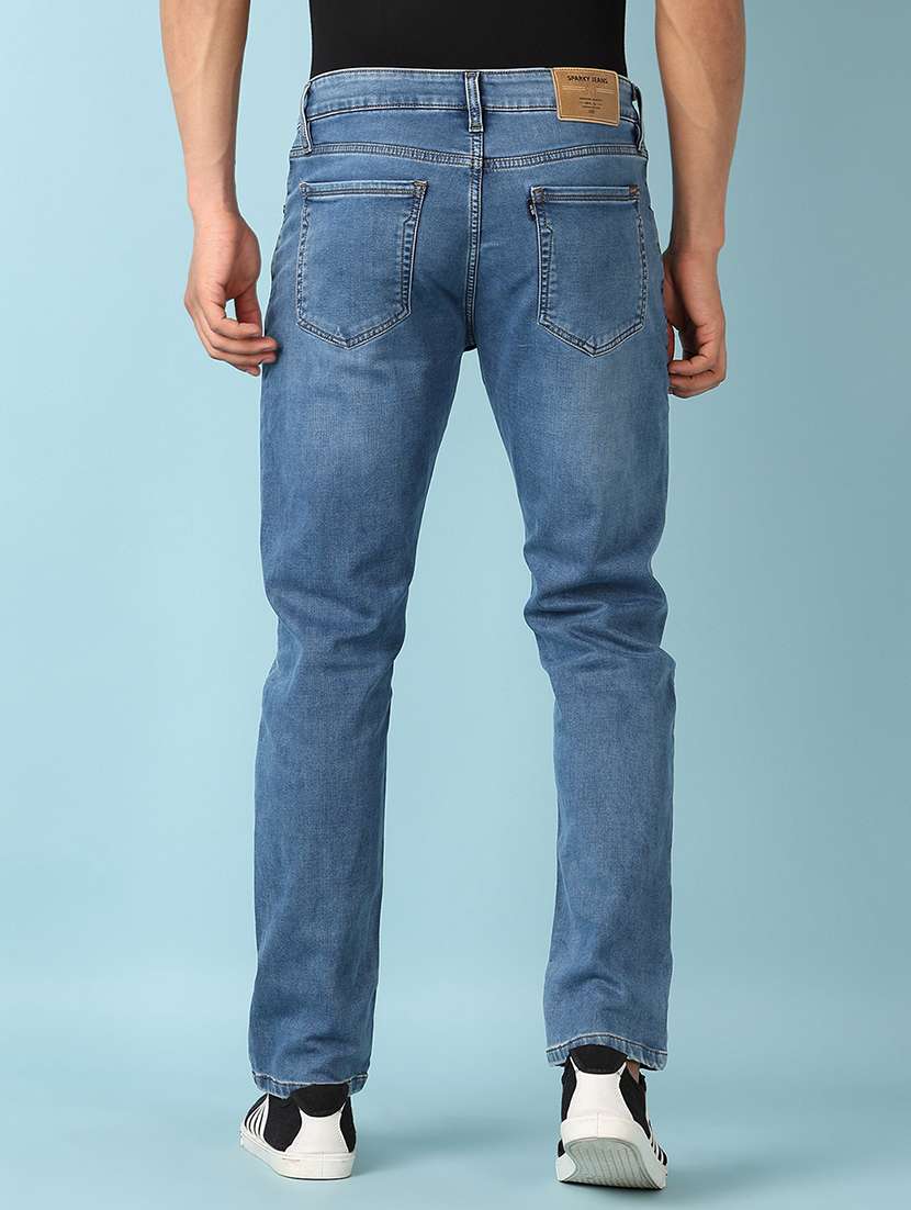 men solid mid rise slim fit jean - 21503576 -  Standard Image - 3