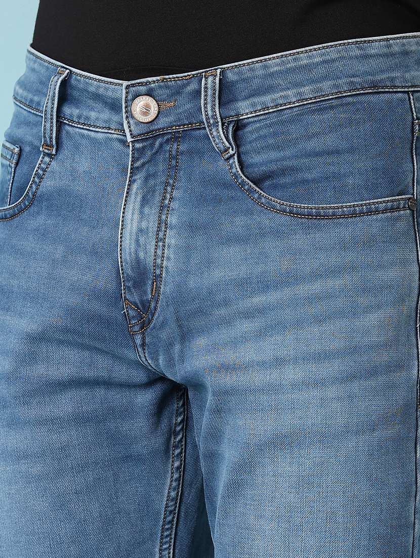 men solid mid rise slim fit jean - 21503576 -  Standard Image - 5