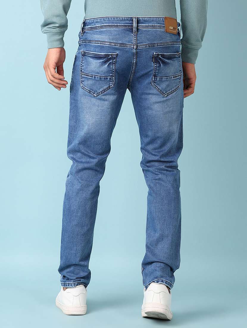men solid mid rise slim fit jean - 21503577 - Standard Image - 3