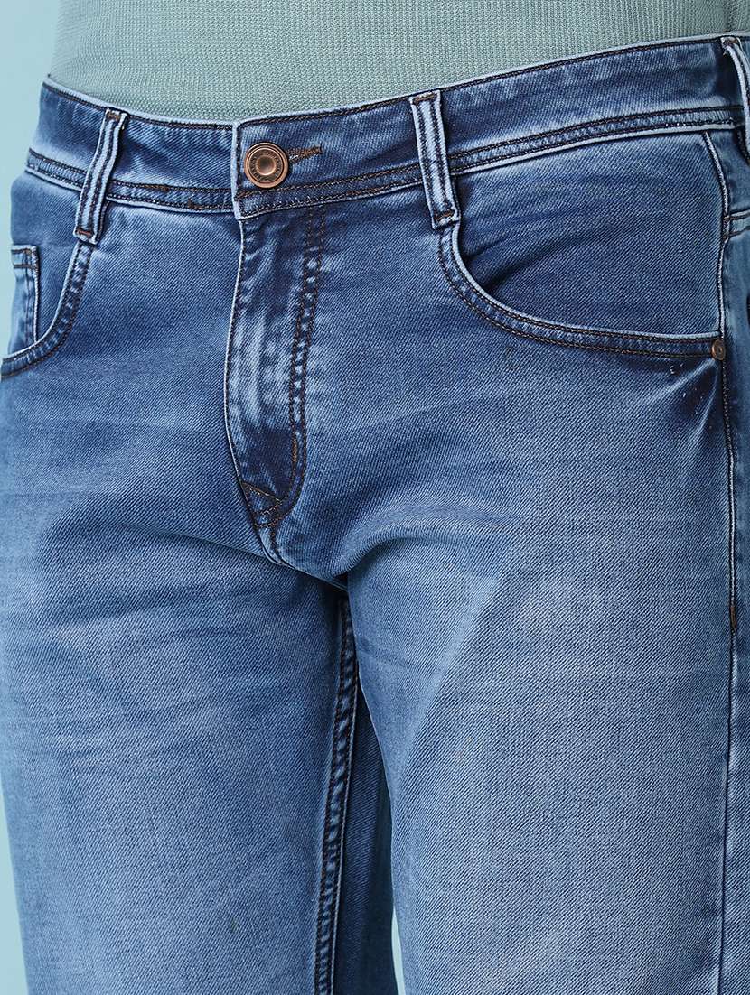 men solid mid rise slim fit jean - 21503577 - Standard Image - 5