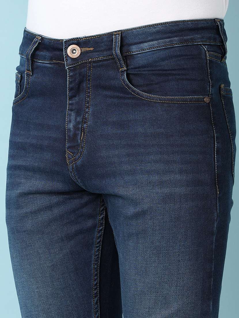 men solid mid rise slim fit jean - 21503581 - Standard Image - 5