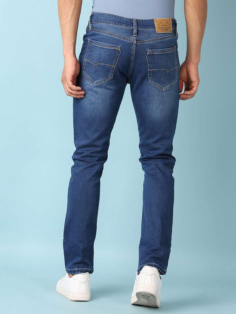 men solid mid rise slim fit jean - 21503583 -  Standard Image - 3