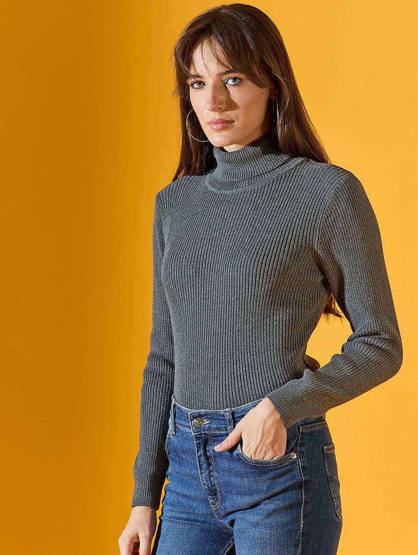 women grey cotton pullover - 21503686 -  Zoom Image - 0