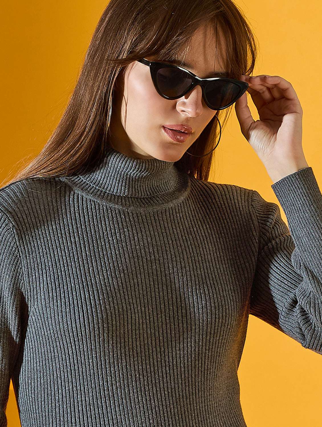 women grey cotton pullover - 21503686 - Standard Image - 3