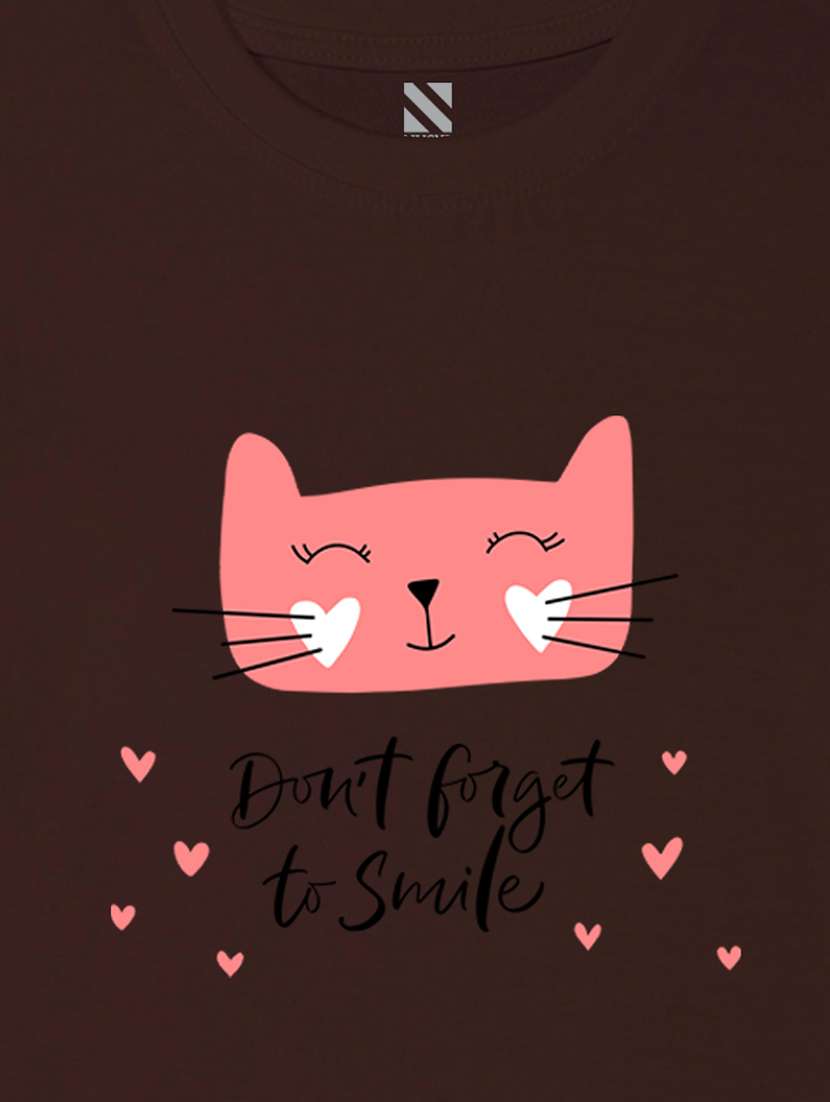 girls cute character printed round neck tee - 21503771 - Standard Image - 3