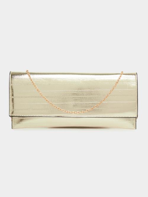 women gold pu sling bag - 21503959 -  Standard Image - 0